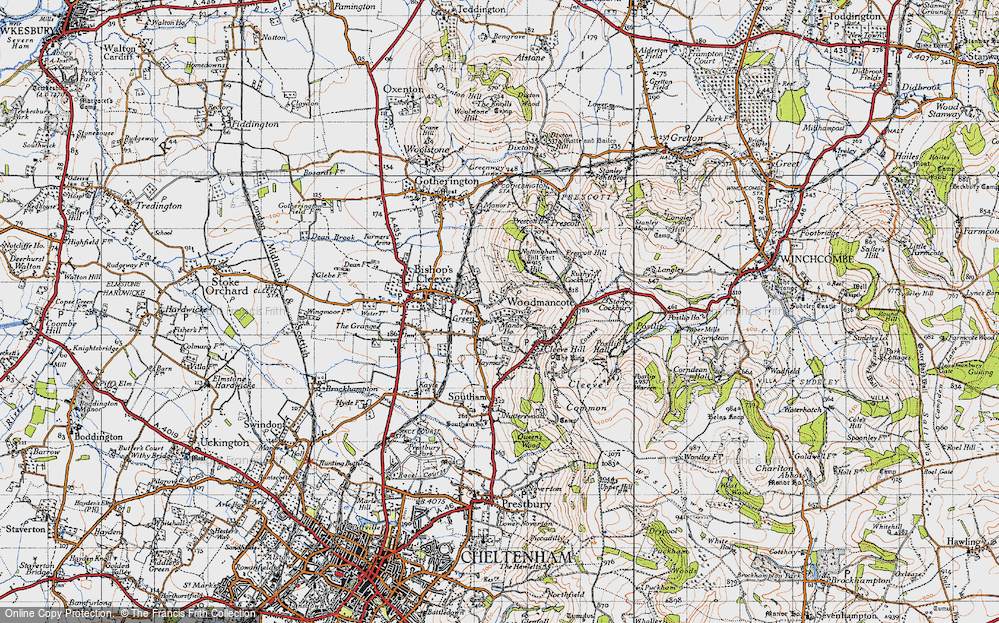 Old Map of Woodmancote, 1946 in 1946
