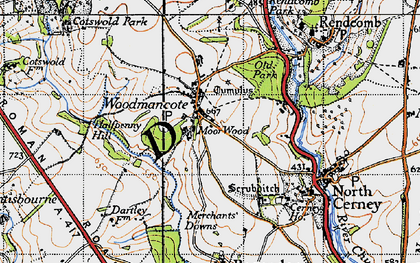 Old map of Rapsgate Park in 1946
