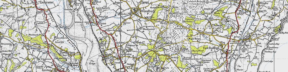 Old map of Woodmanton in 1946