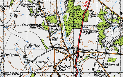 Old map of Woodmill in 1946