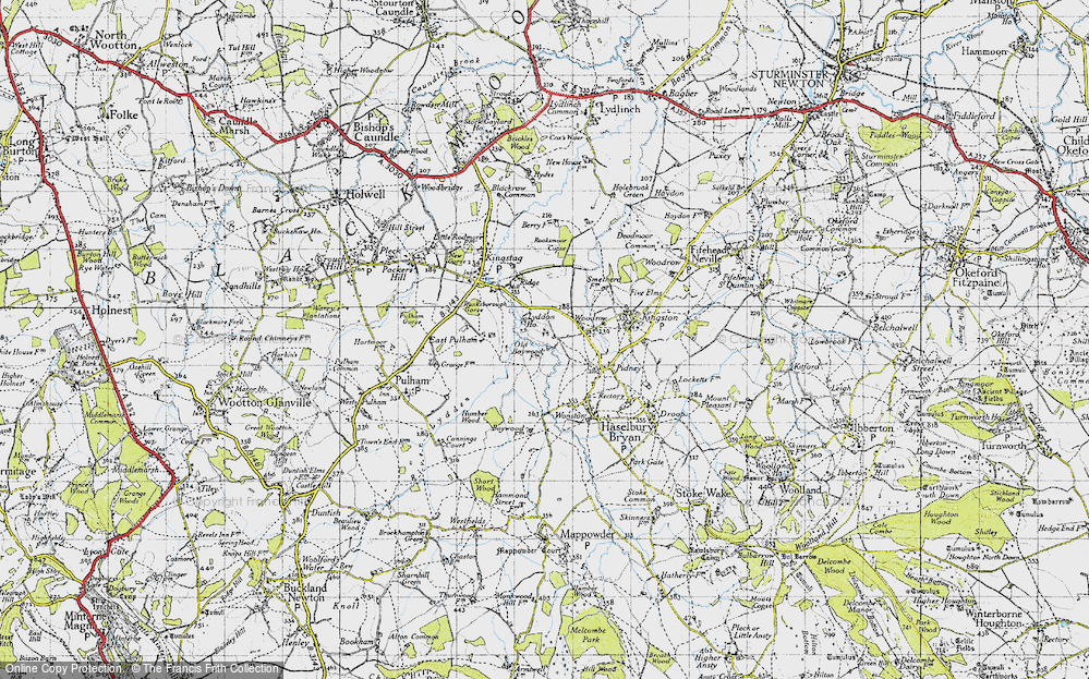 Old Map of Woodrow, 1945 in 1945
