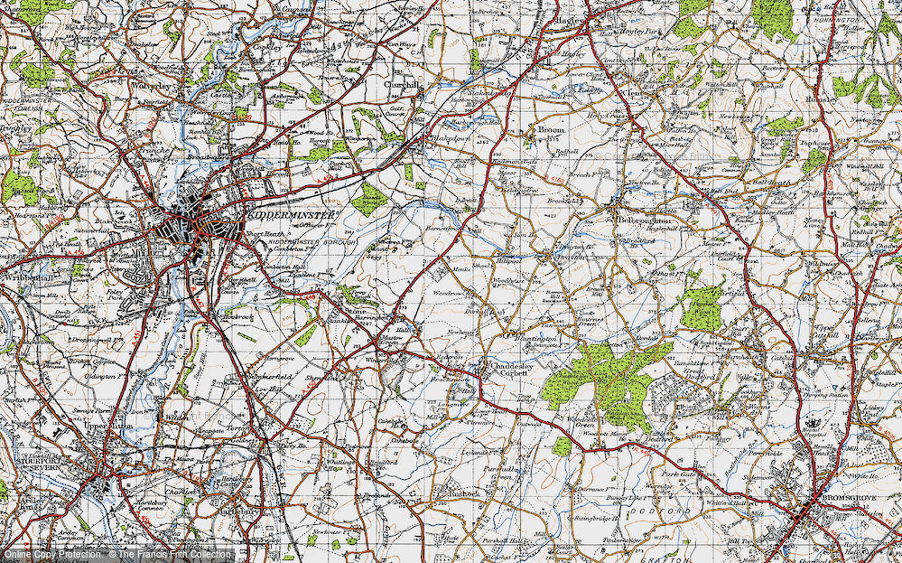 Old Map of Woodrow, 1947 in 1947