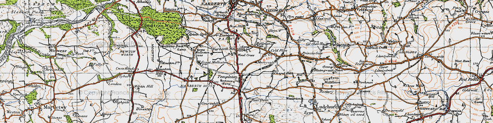 Old map of Woods Cross in 1946