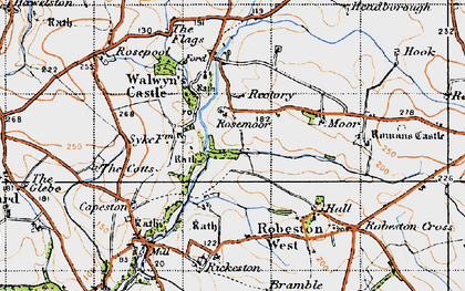 Old map of Woodsend in 1946