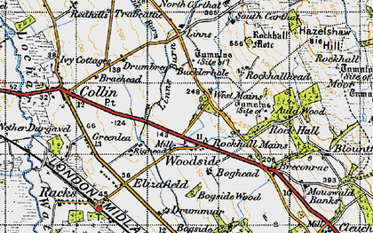 Old map of Linns Burn in 1947