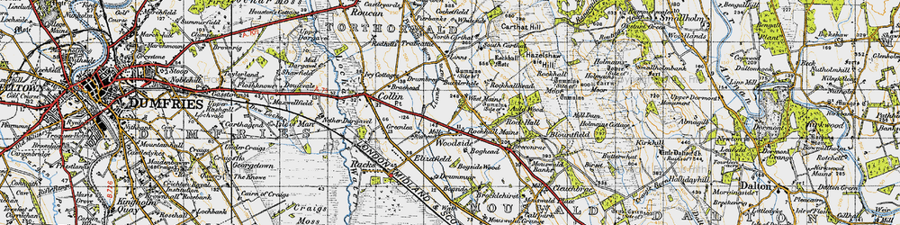 Old map of Linns Burn in 1947