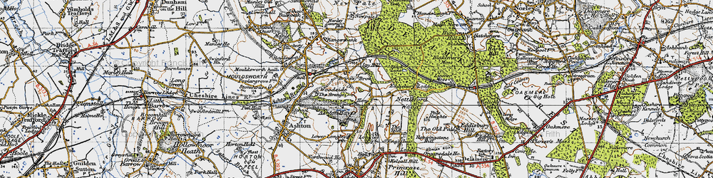 Old map of Brine's Brow in 1947