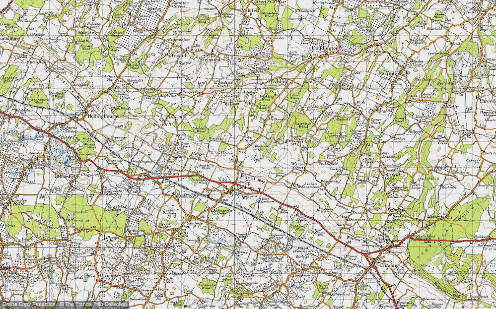 Old Map of Woodside Green, 1940 in 1940