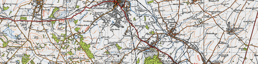 Old map of Whatoff Lodge in 1946