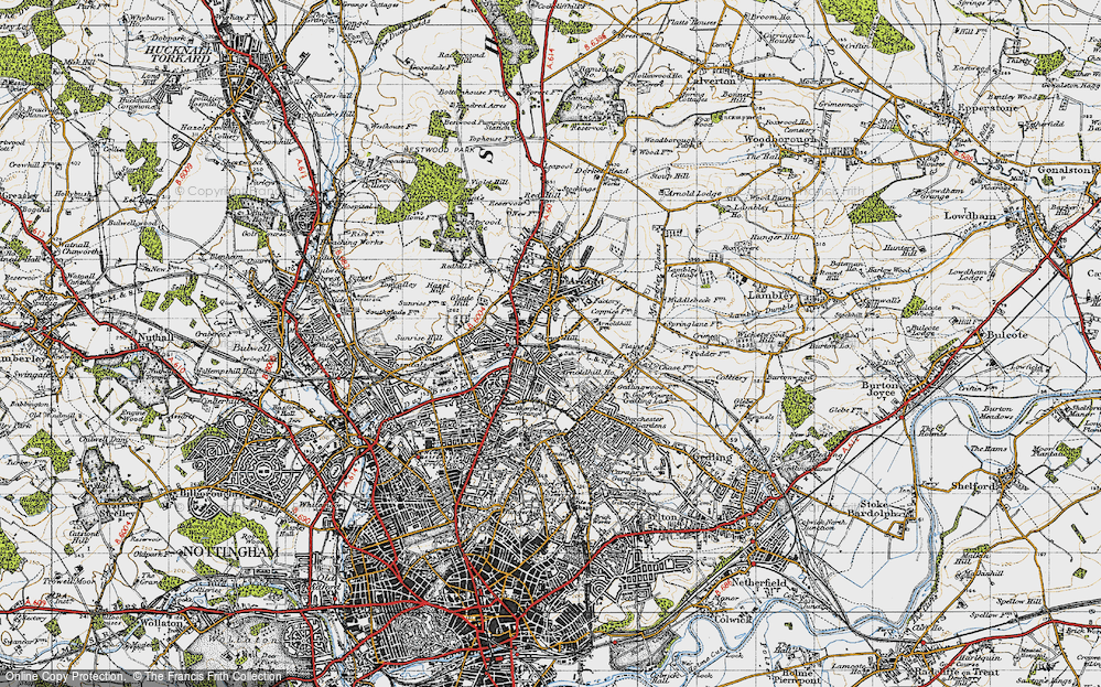 Old Map of Woodthorpe, 1946 in 1946