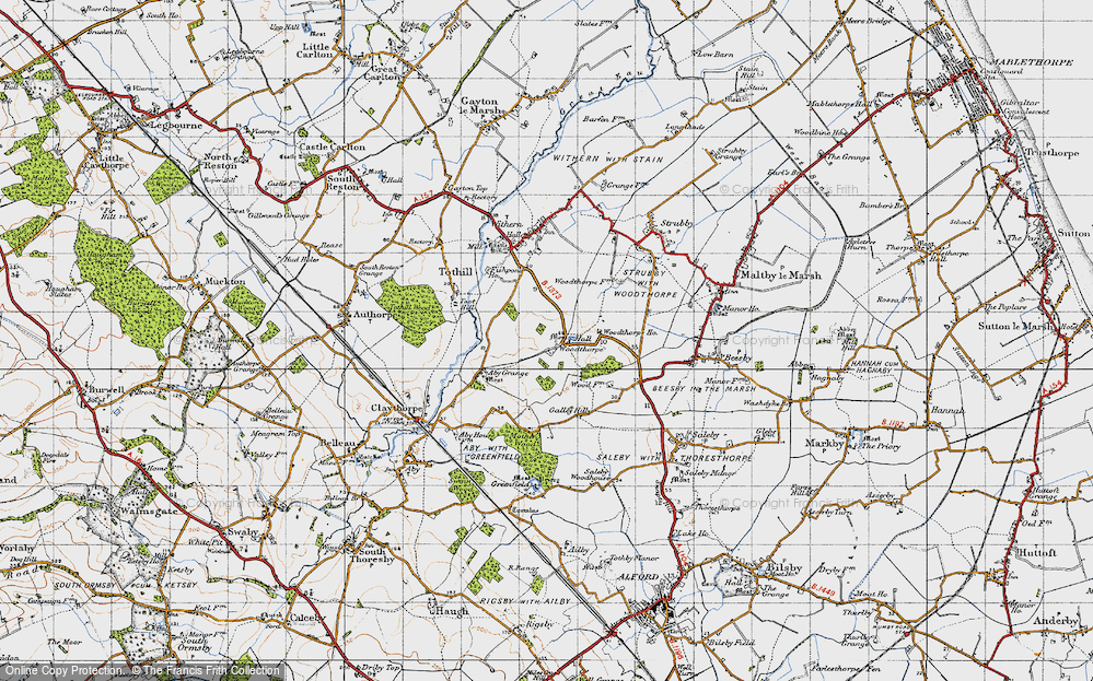 Old Map of Woodthorpe, 1946 in 1946