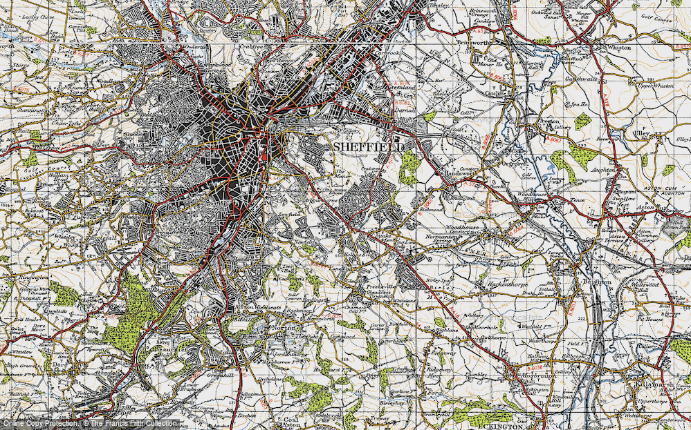 Old Map of Woodthorpe, 1947 in 1947