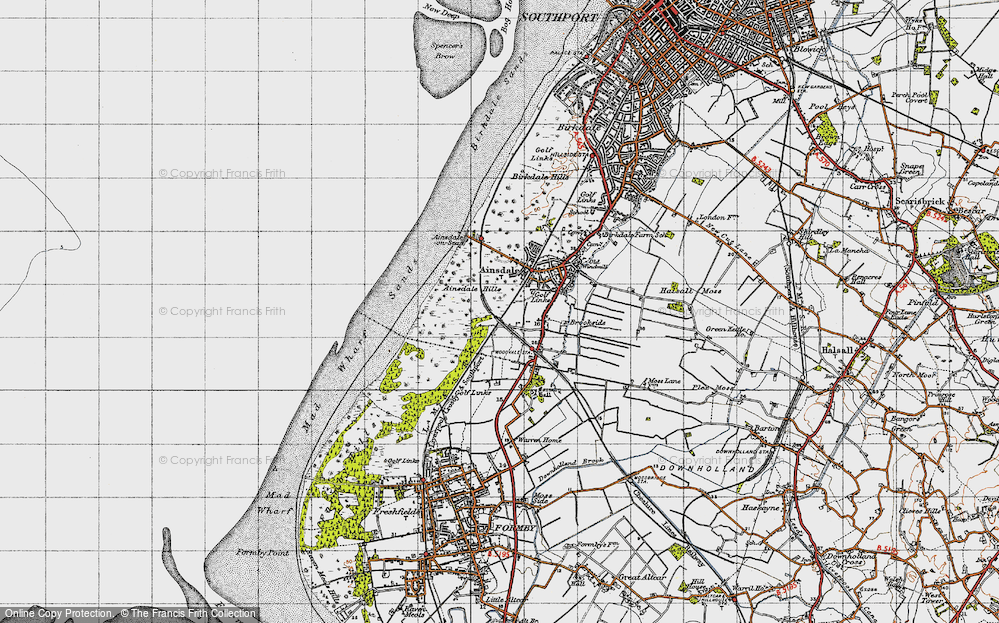 Old Map of Woodvale, 1947 in 1947
