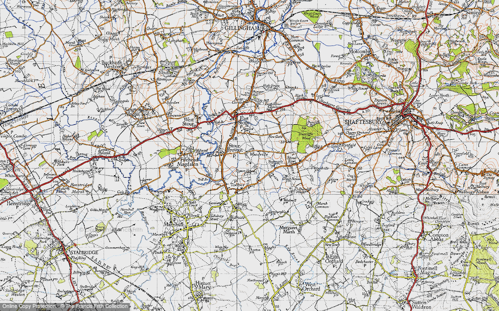 Old Map of Woodville, 1945 in 1945