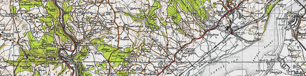 Old map of Beanhill in 1946