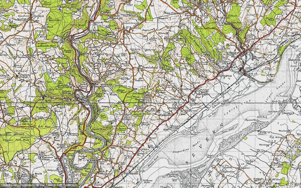 Old Map of Woolaston Slade, 1946 in 1946