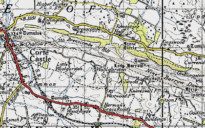 Old map of Woolgarston in 1940