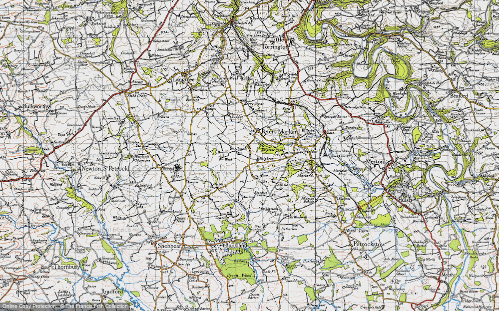Old Map of Woollaton, 1946 in 1946