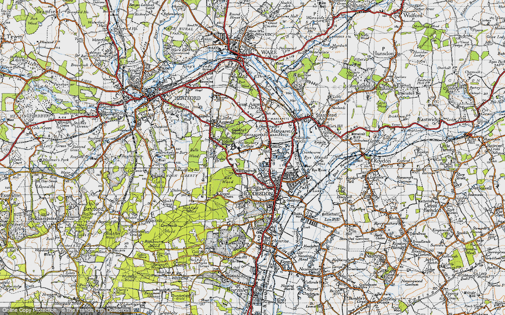 Old Map of Woollensbrook, 1946 in 1946