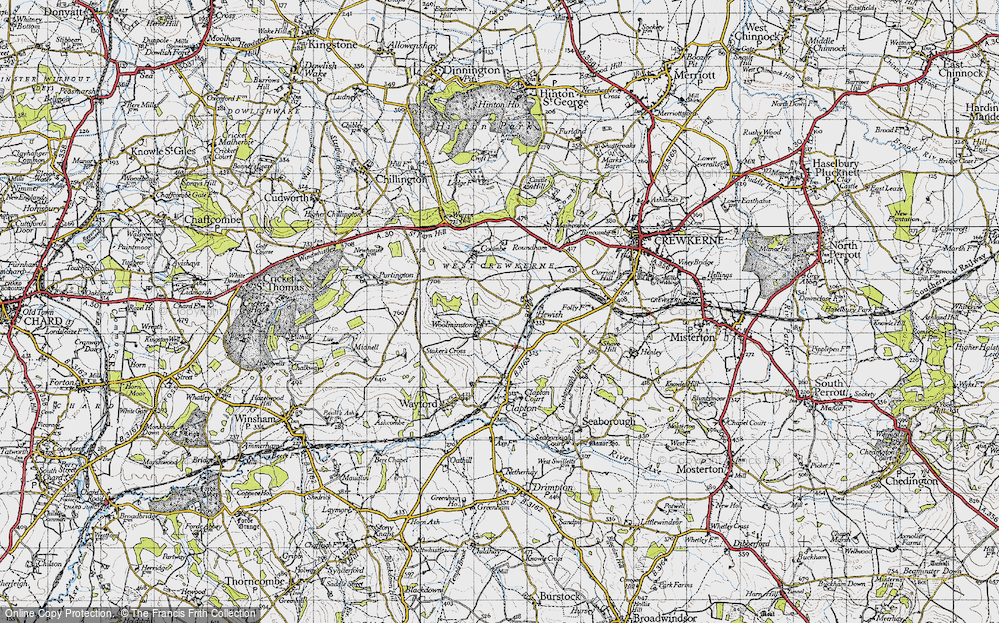 Old Map of Woolminstone, 1945 in 1945