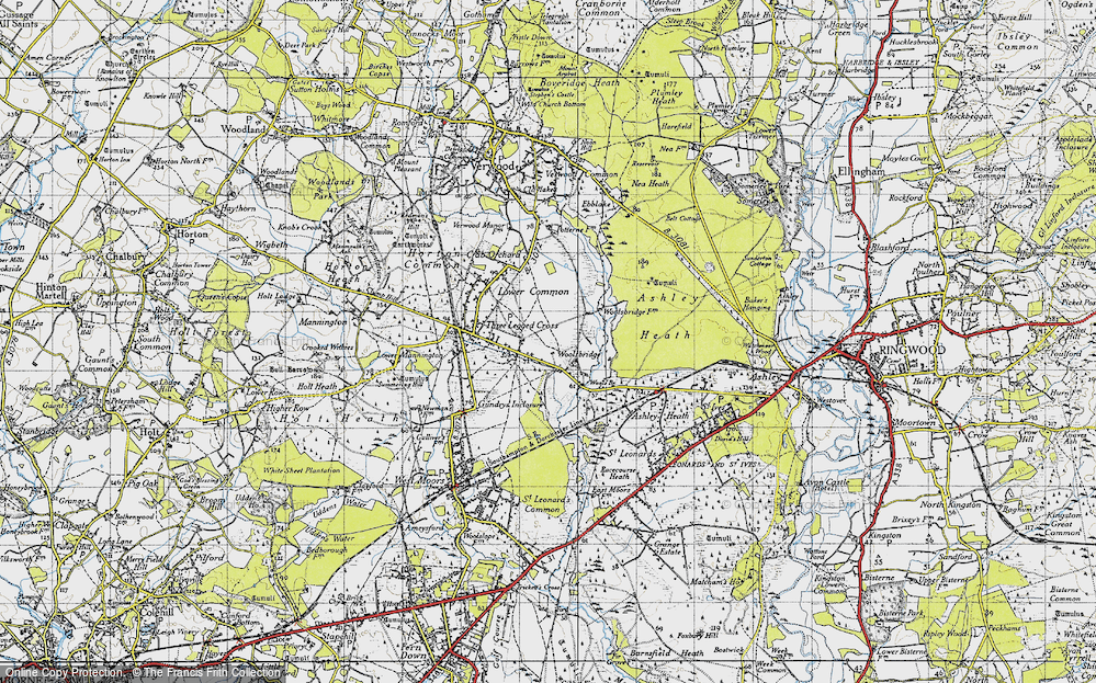 Old Map of Woolsbridge, 1940 in 1940