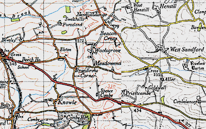 Old map of Woolsgrove in 1946