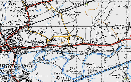 Old map of Woolston in 1947