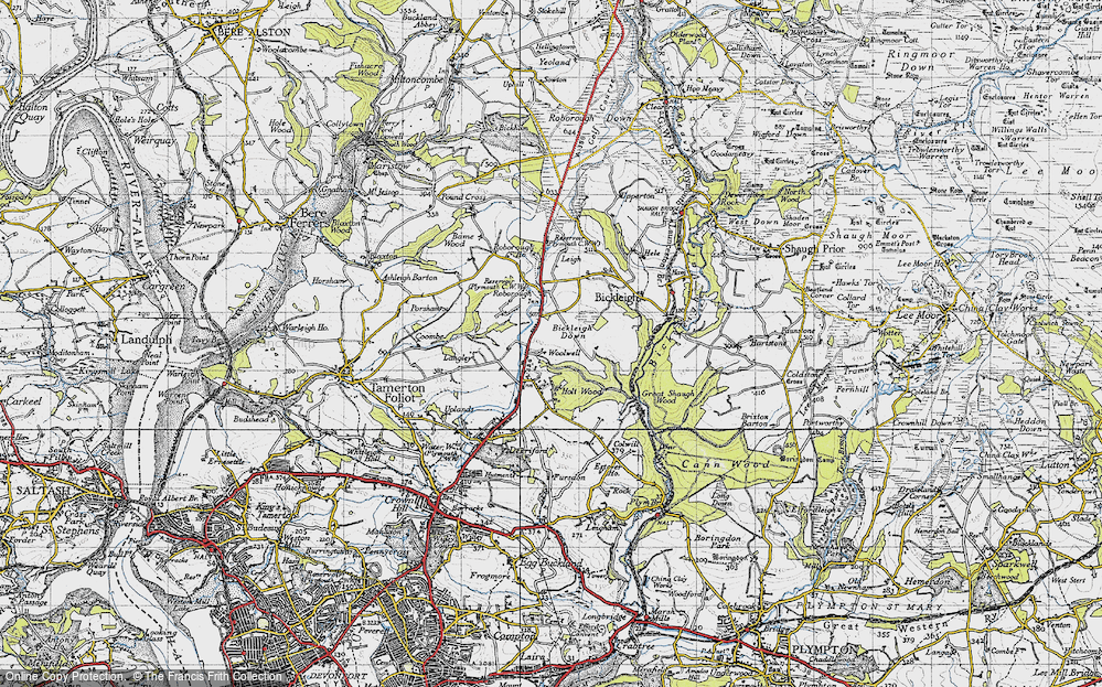 Old Map of Woolwell, 1946 in 1946