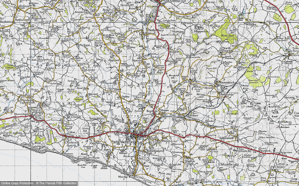 Old Map of Wooth, 1945 in 1945