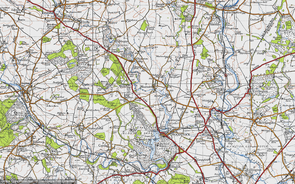 Old Map of Wootton, 1946 in 1946
