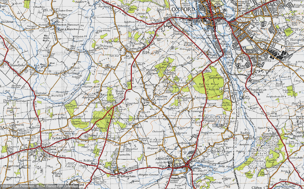 Old Map of Wootton, 1947 in 1947