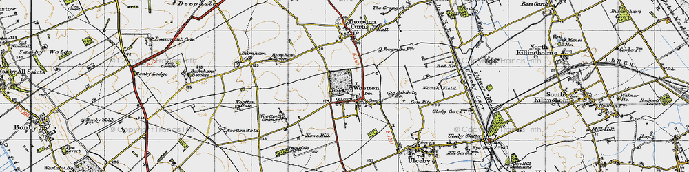 Old map of Ashdale Ho in 1947