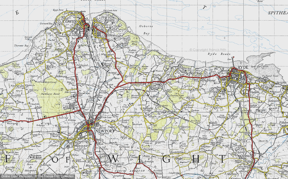 Old Map of Wootton Common, 1945 in 1945