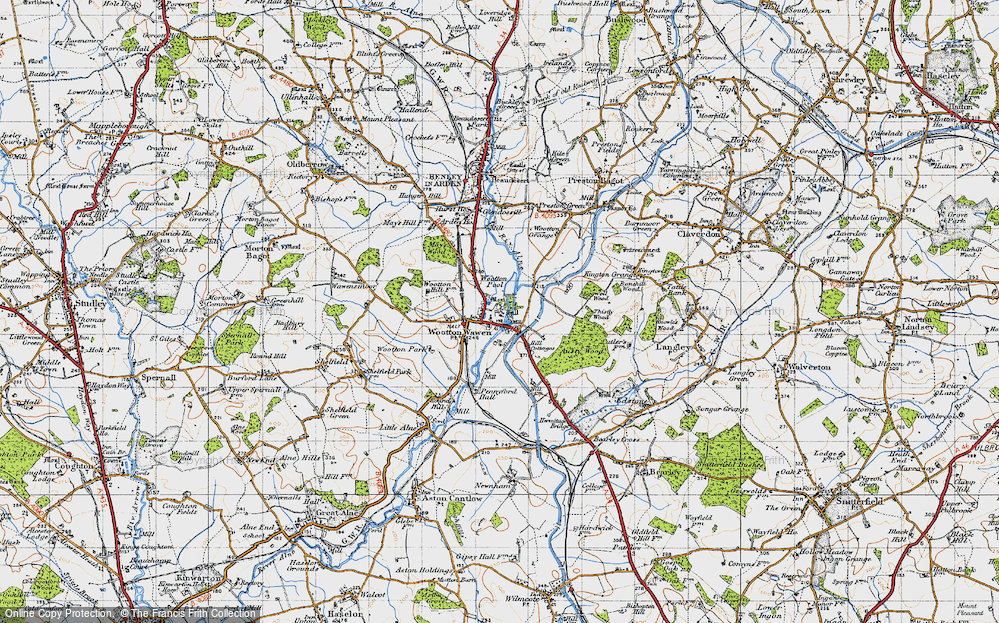 Old Map of Wootton Wawen, 1947 in 1947