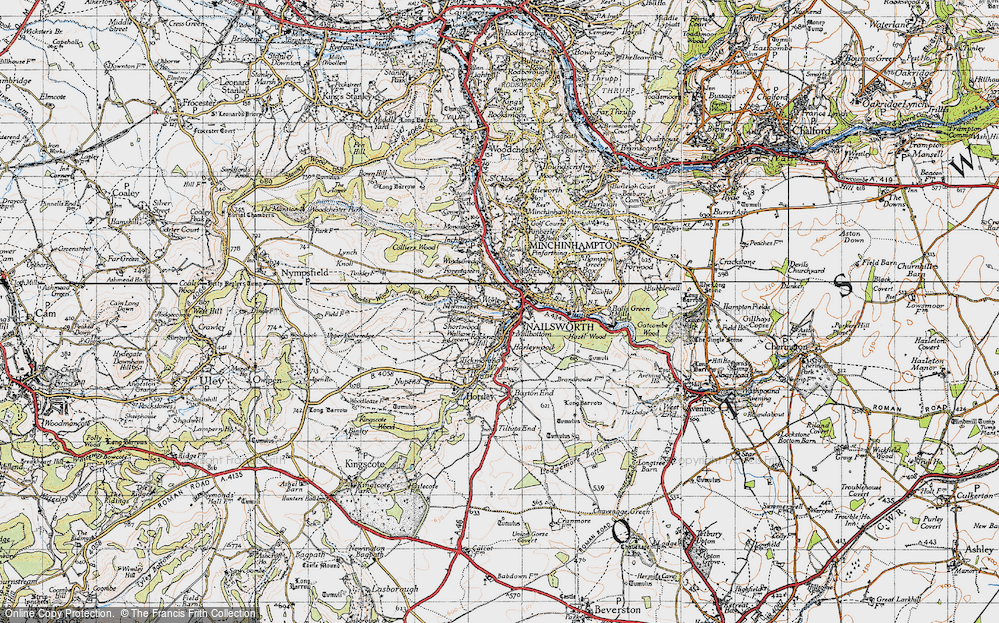 Old Map of Worley, 1946 in 1946