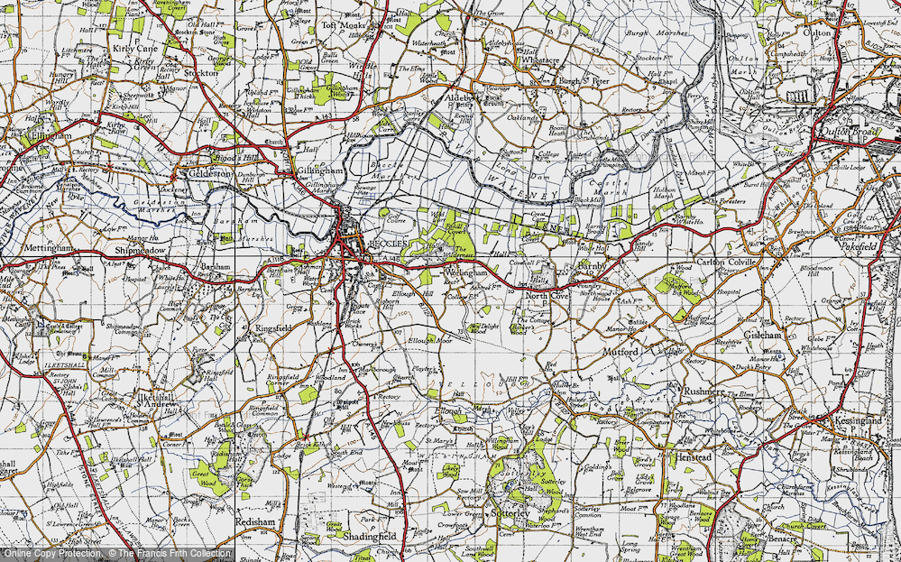 Old Map of Worlingham, 1946 in 1946