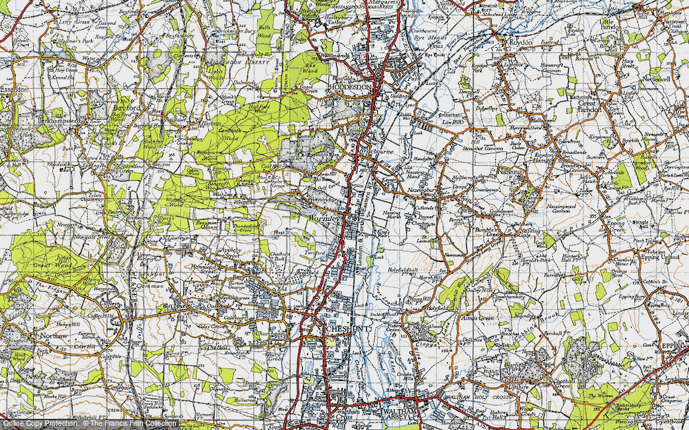 Old Map of Wormley, 1946 in 1946