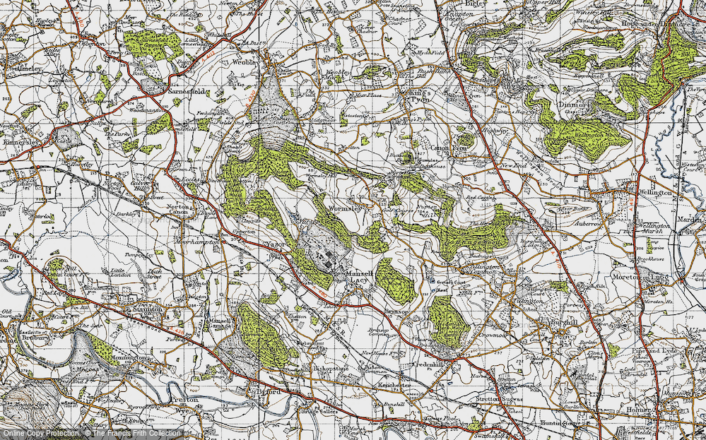 Old Map of Wormsley, 1947 in 1947