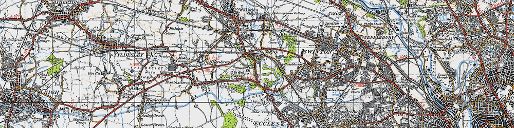 Old map of Worsley in 1947