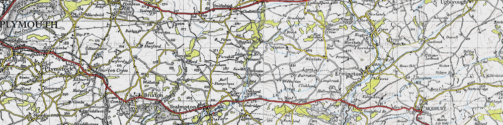 Old map of Worston in 1946