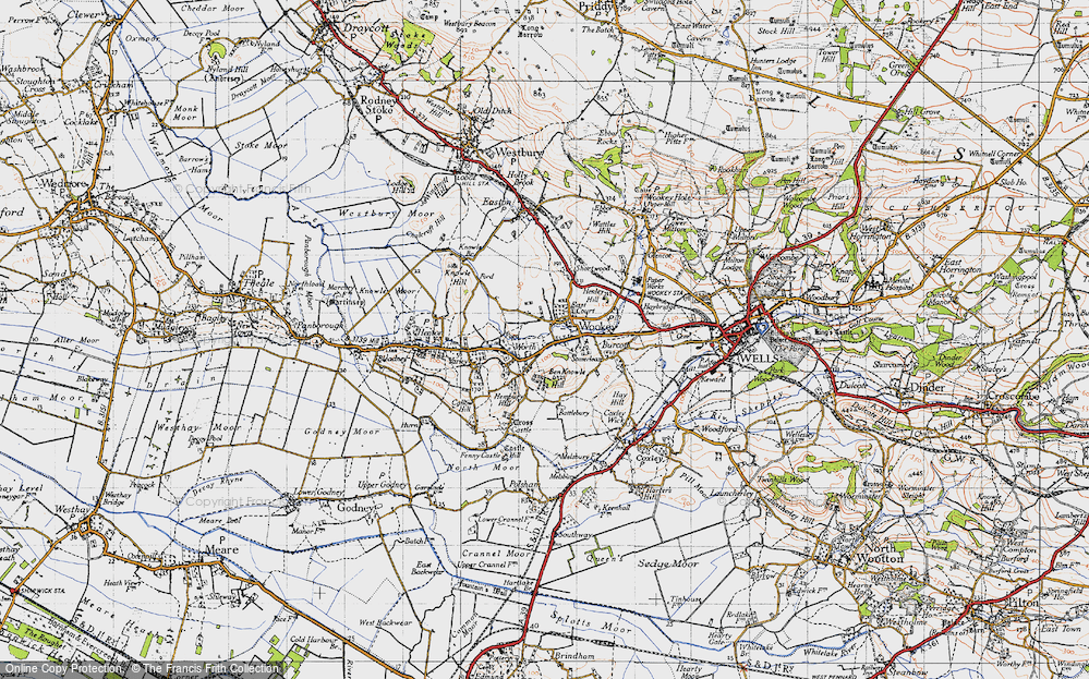 Old Map of Worth, 1946 in 1946