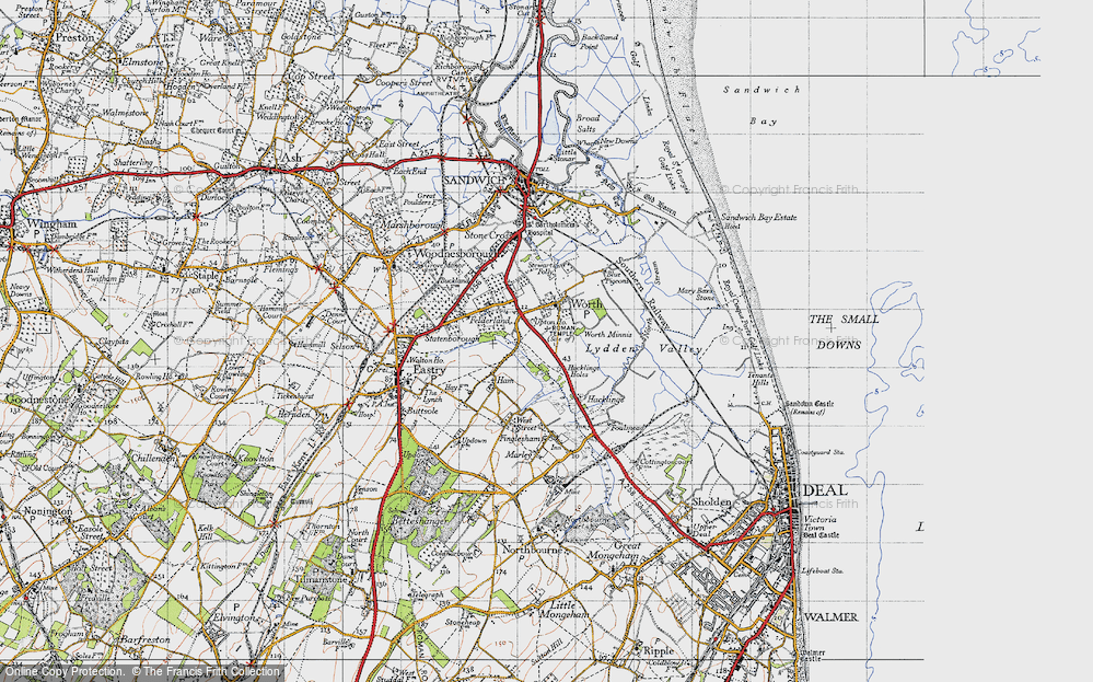 Old Map of Worth, 1947 in 1947