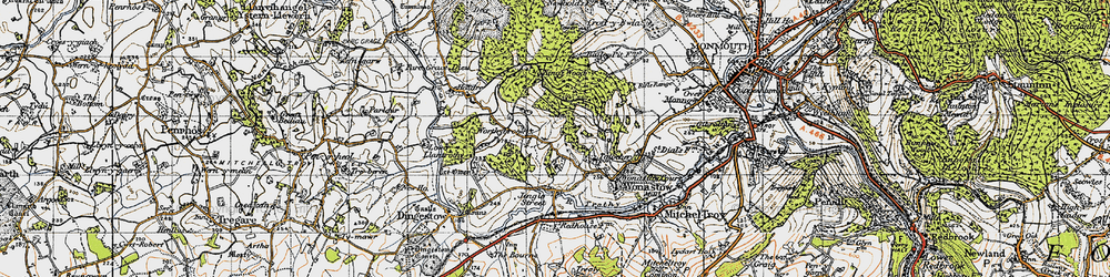 Old map of Bailey Pit in 1946