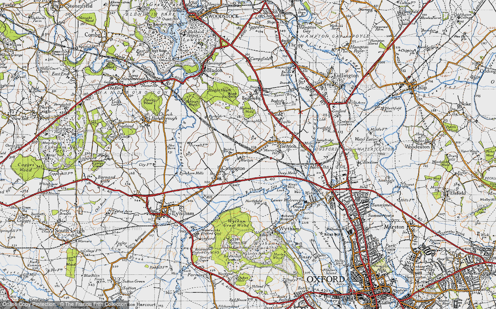 Old Map of Worton, 1946 in 1946