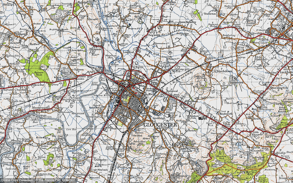 Old Map of Wotton, 1947 in 1947