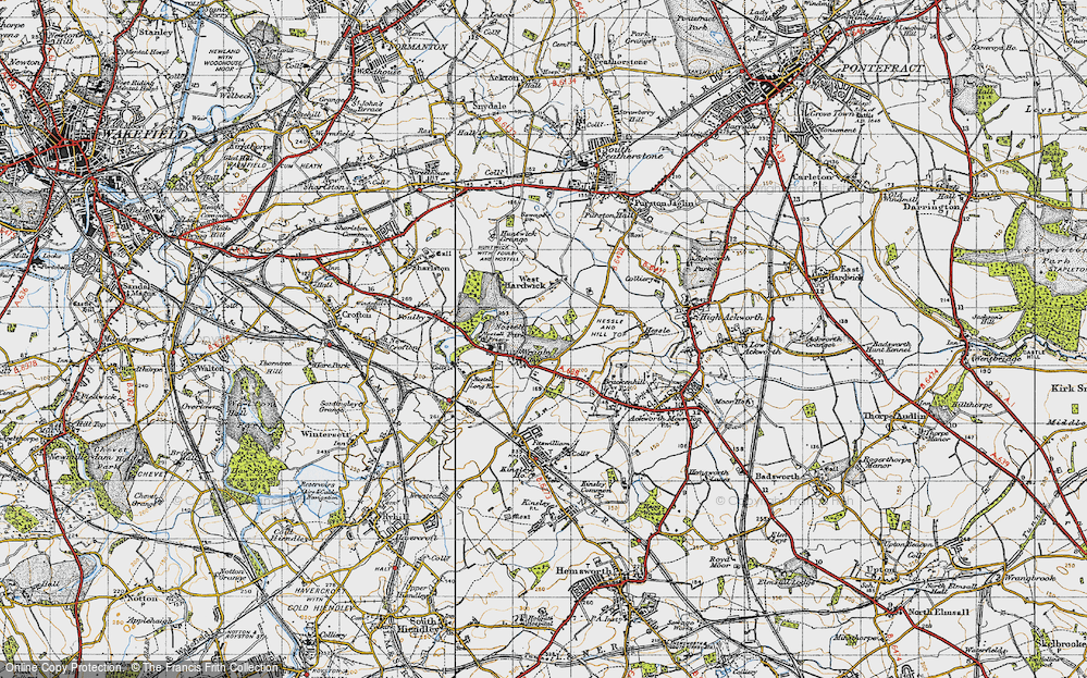 Old Map of Wragby, 1947 in 1947