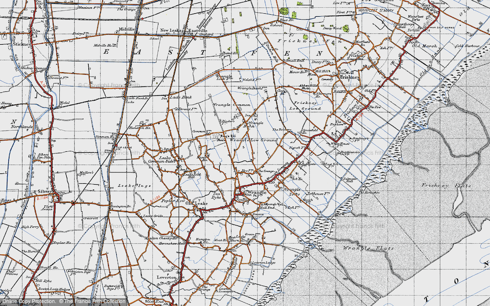 Old Map of Wrangle Low Ground, 1946 in 1946