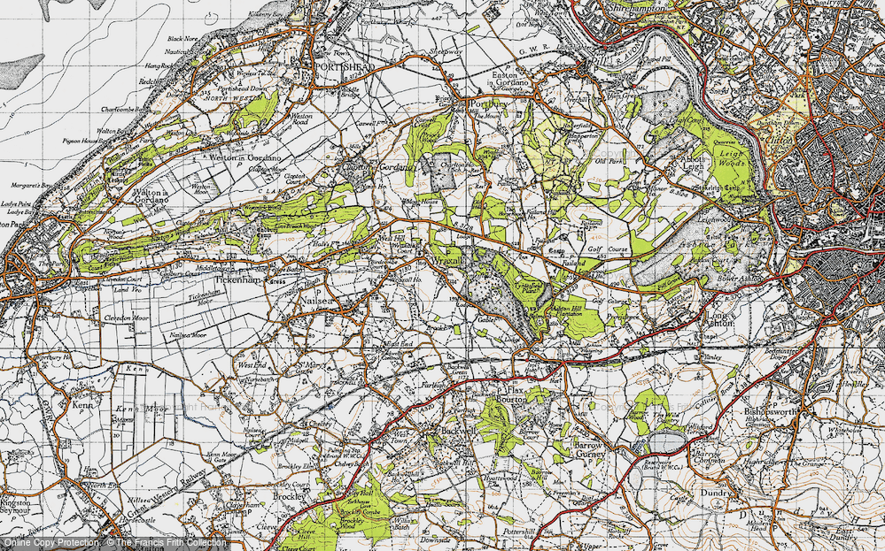 Old Map of Wraxall, 1946 in 1946
