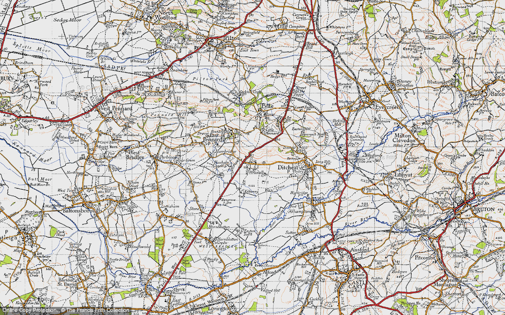 Old Map of Wraxall, 1946 in 1946