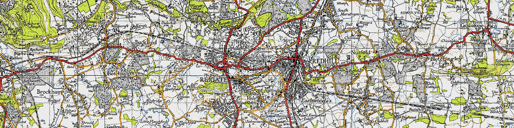 Old map of Wray Common in 1940